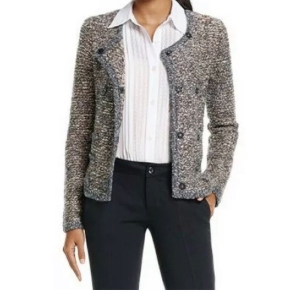 CAbi Ritz‎ Cardigan Tweed Snap Button Sweater